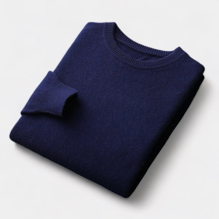 Kyle - Mixed Knit Round Neck Jumper