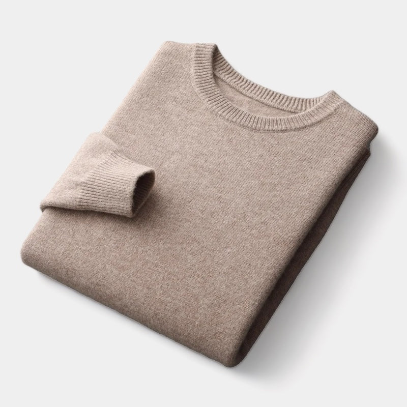 Kyle - Mixed Knit Round Neck Jumper
