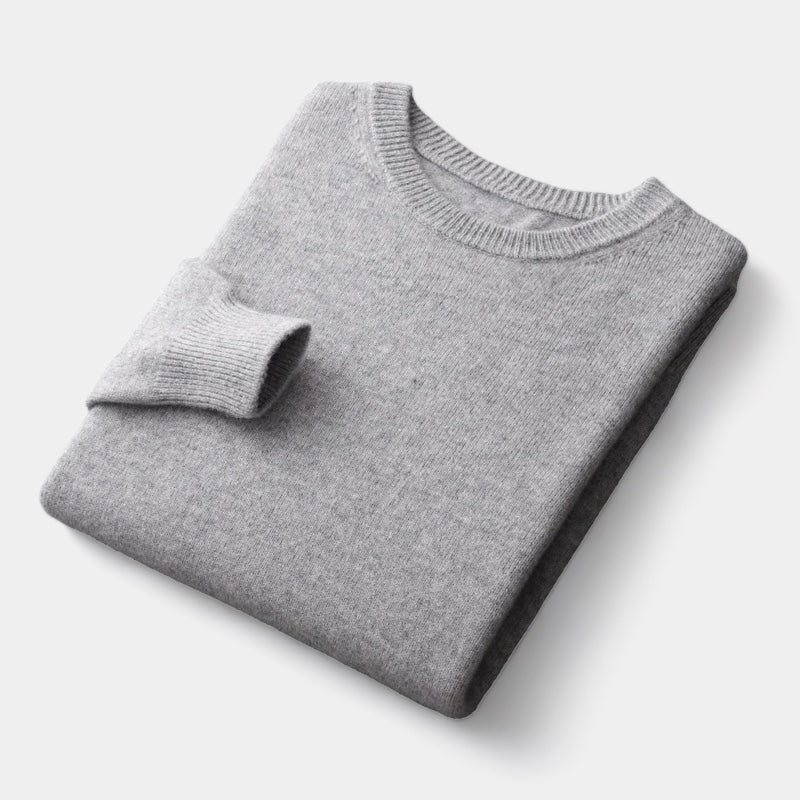 Kyle - Mixed Knit Round Neck Jumper