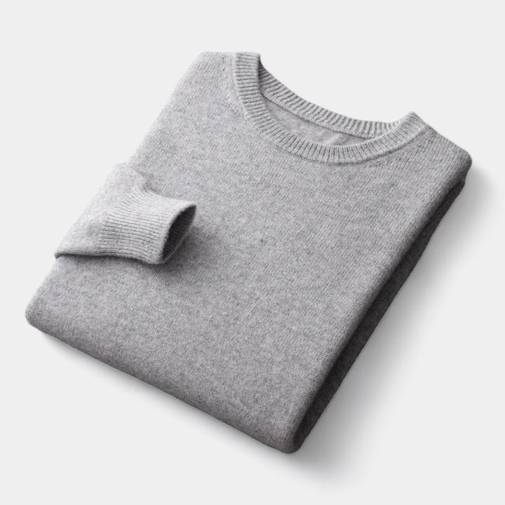 Kyle - Mixed Knit Round Neck Jumper