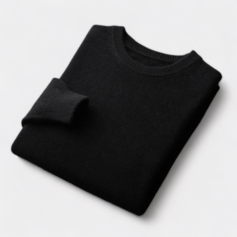 Kyle - Mixed Knit Round Neck Jumper
