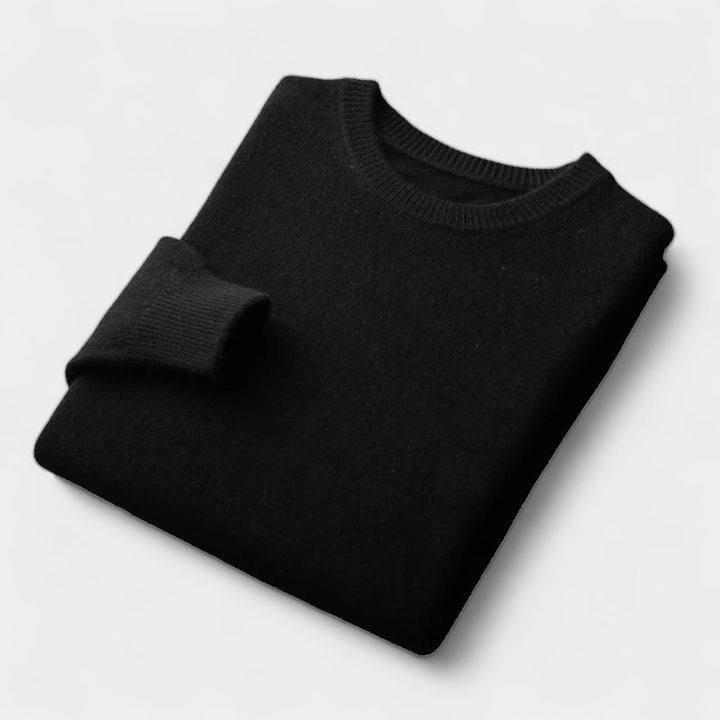 Kyle - Mixed Knit Round Neck Jumper