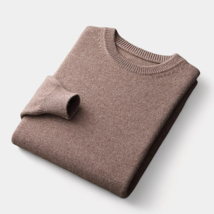 Kyle - Mixed Knit Round Neck Jumper