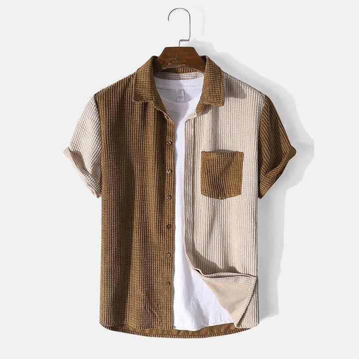 Two-Piece Set - Waffle Shirt