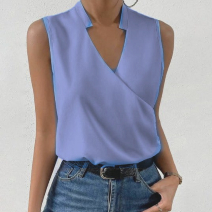 Sally | Soft Top with V-Neck