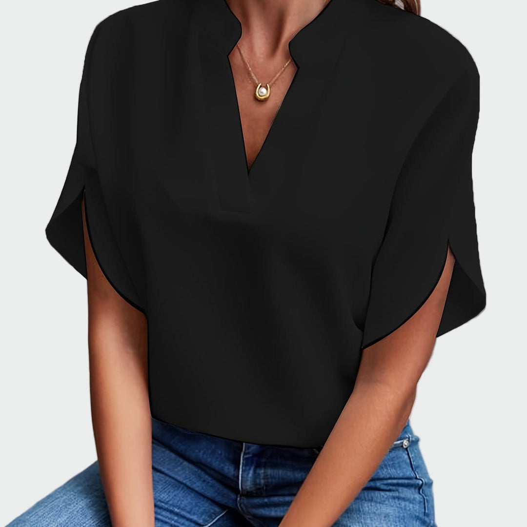 Draped Print Shirt