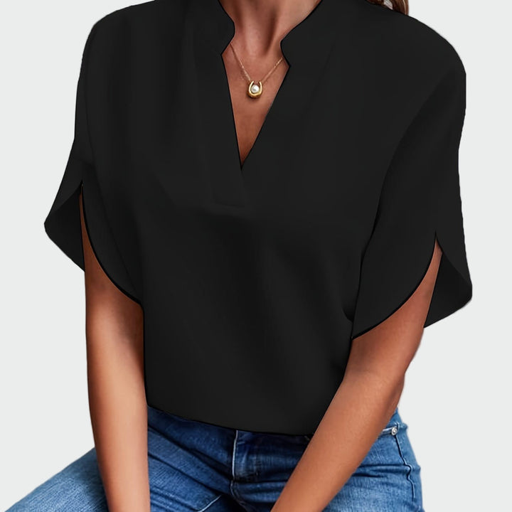 Draped Print Shirt