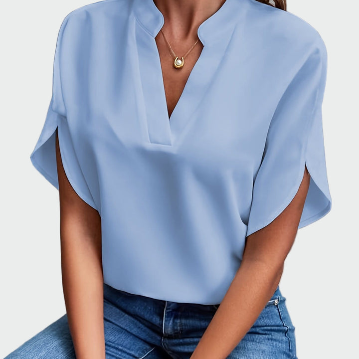 Draped Print Shirt