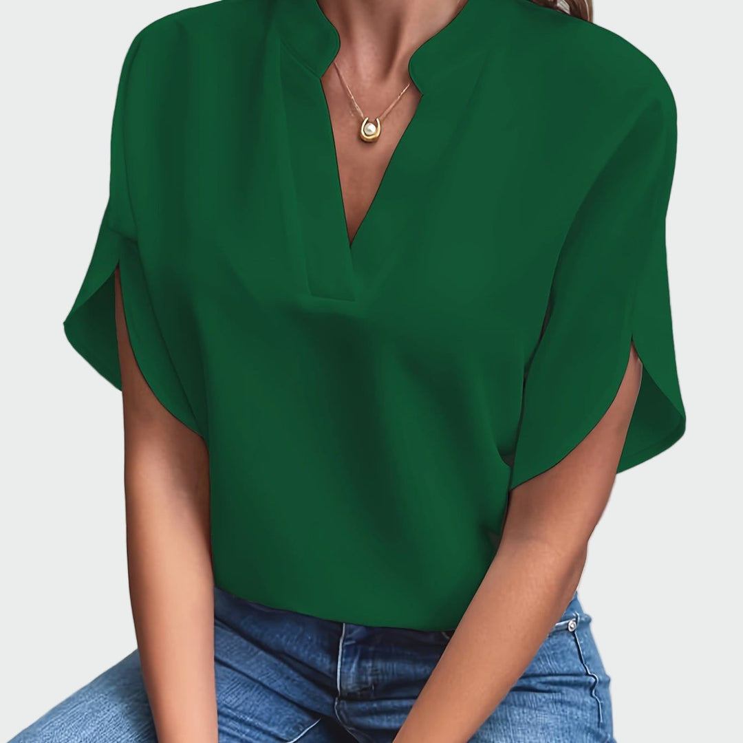 Draped Print Shirt