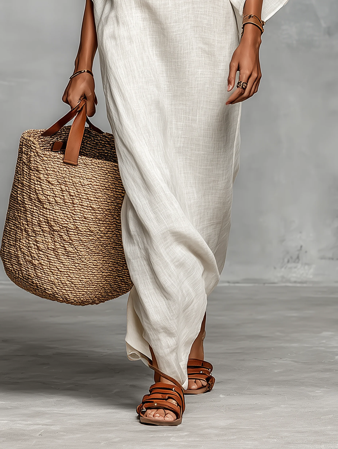 Lennon | Off-Shoulder Maxi Dress with Batwing Sleeves