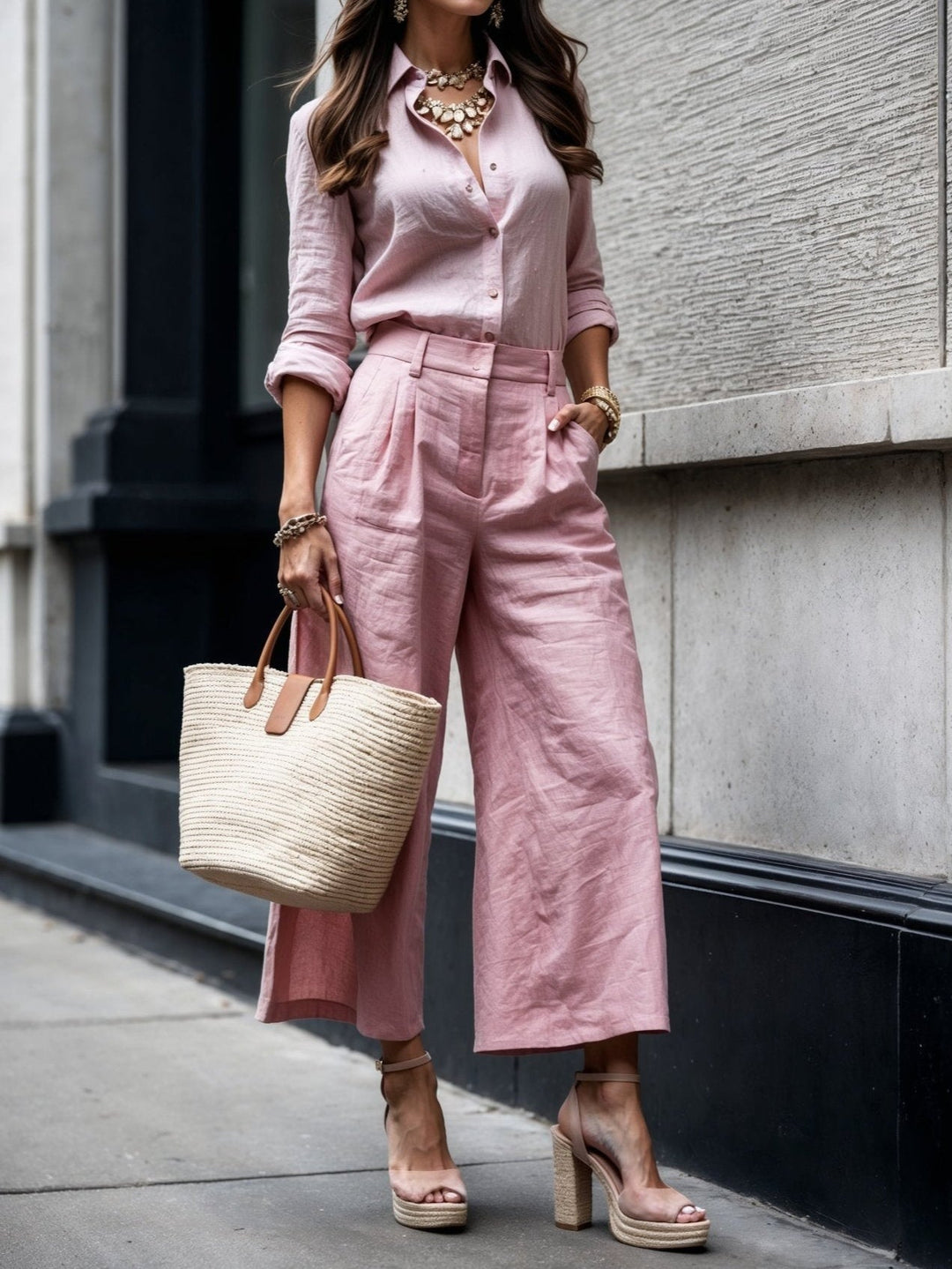Isla - Casual Chic Look Pink