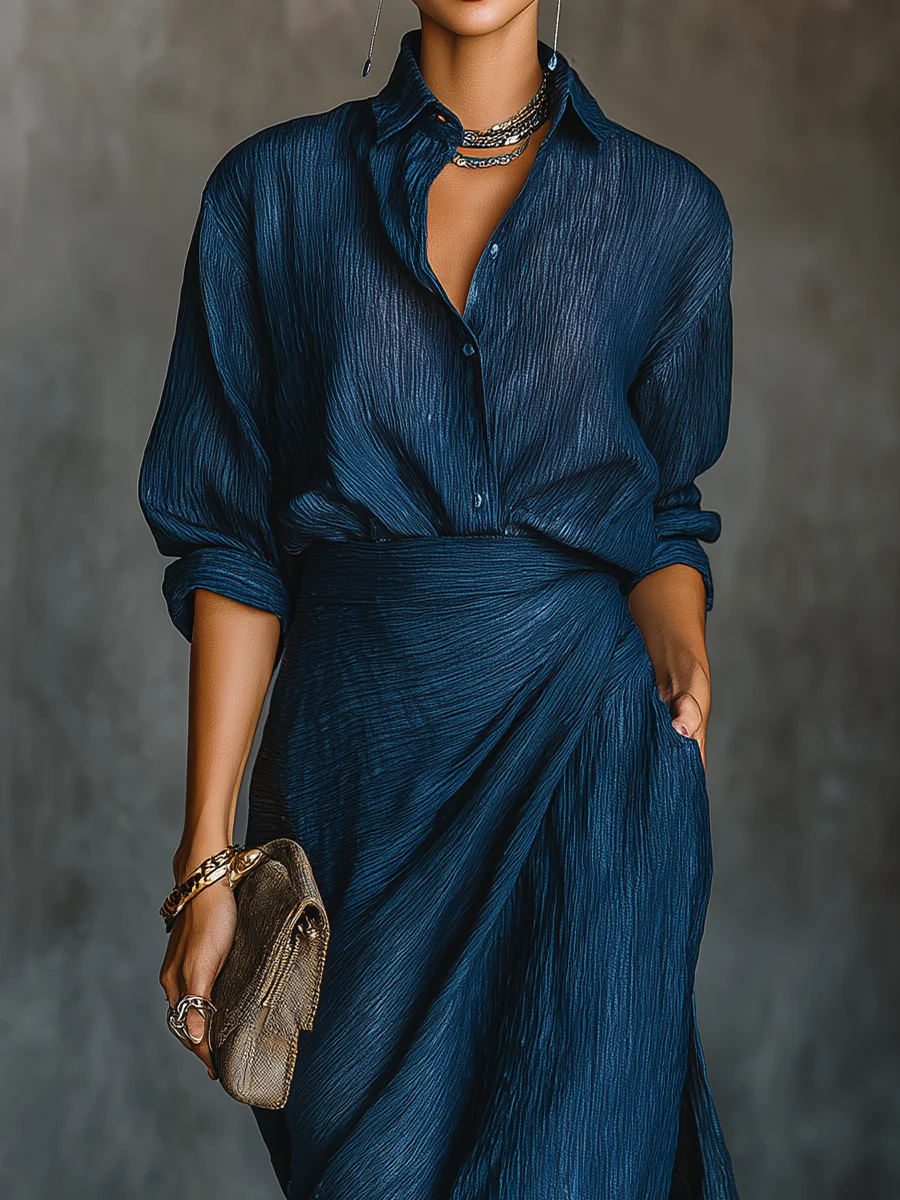 Adriana | Elegant Set Blouse & Long Skirt