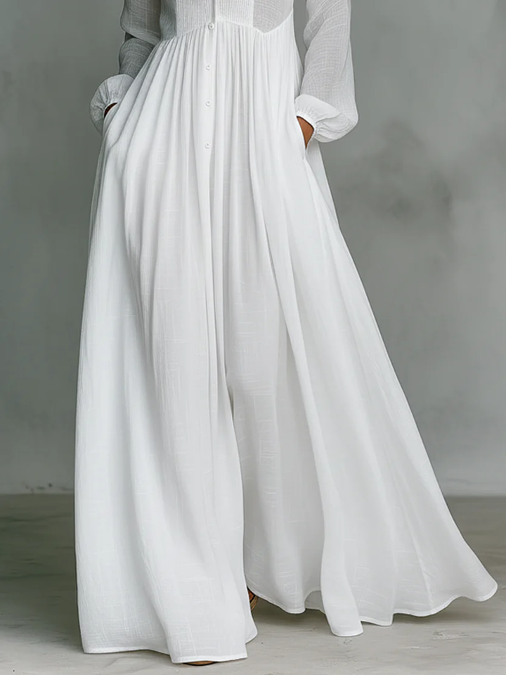 Blair | Minimalist Maxi Dress with High Collar