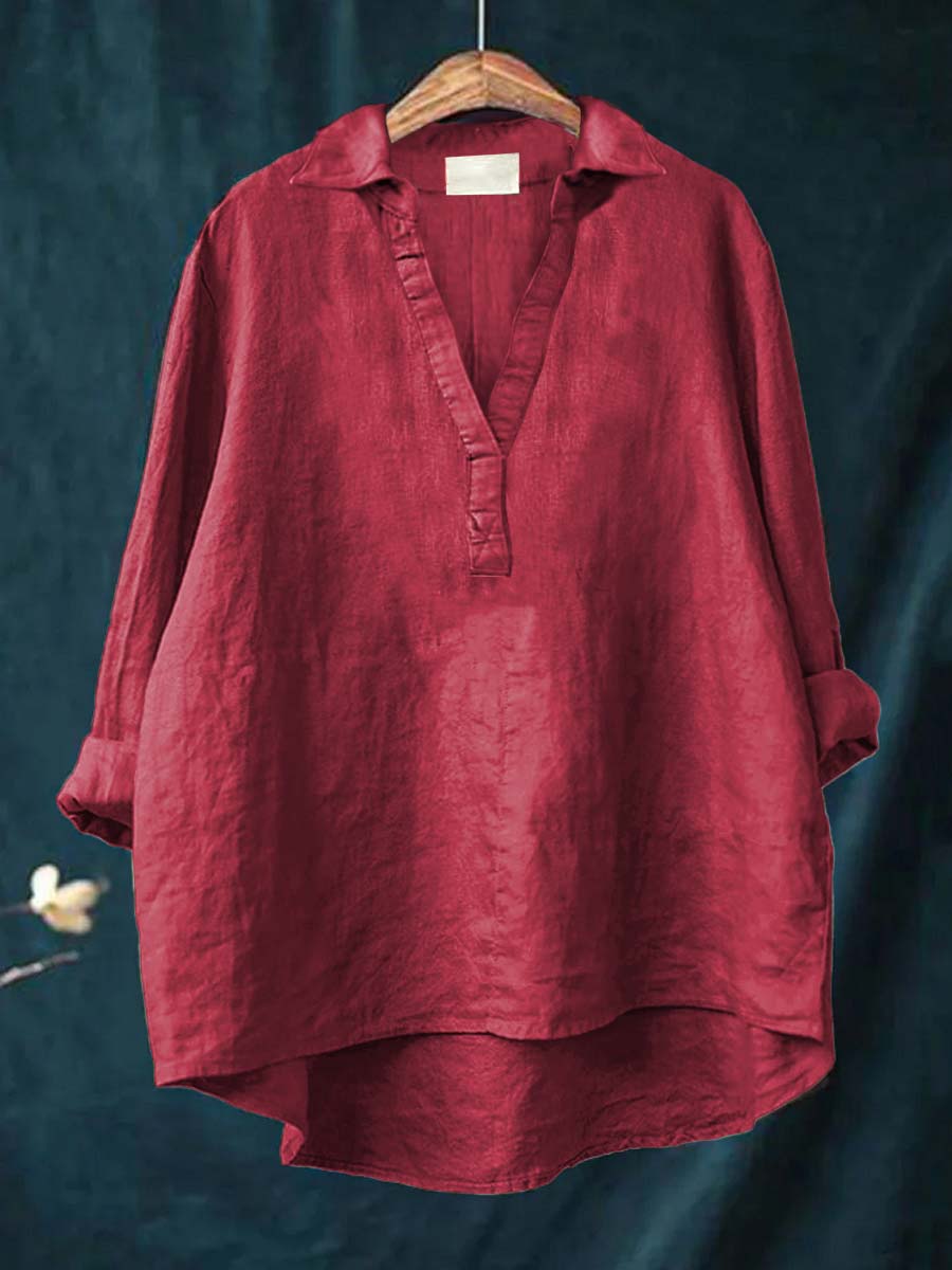 Wanda | Elegant Linen Blouse for Summer
