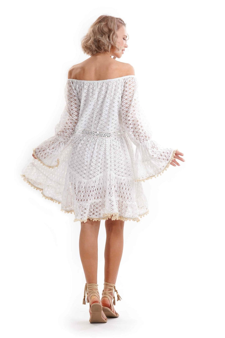 Makayla | Dress with Colorful Embroidery