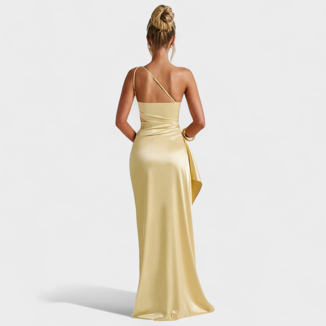 Savannah | Asymmetrical Satin Dress
