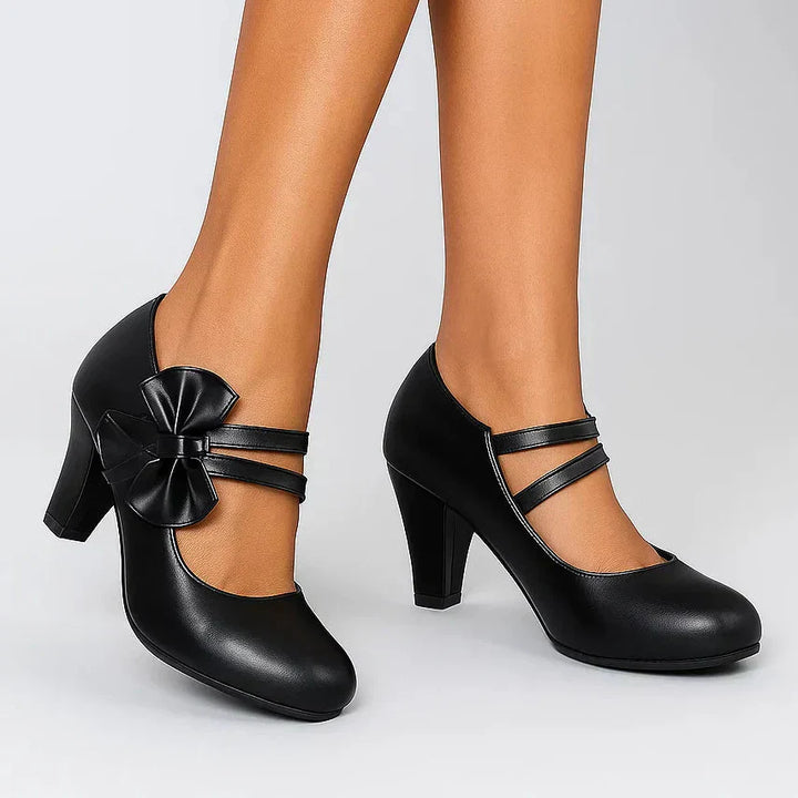 Belva | Heels with Bow