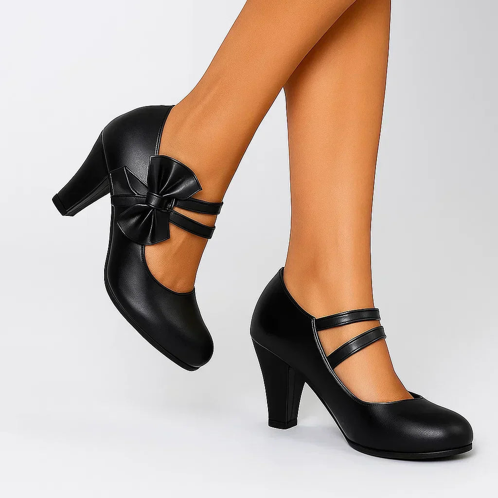Belva | Heels with Bow
