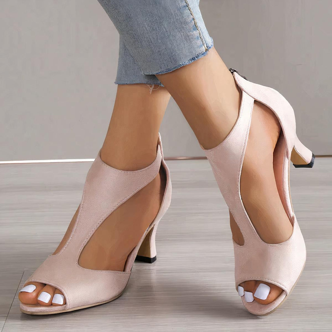 Camelot | High Heel Sandals with Cut-Out Toe