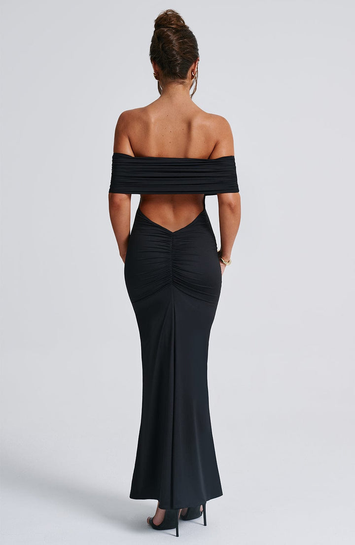 Eleanor | Refined Long Bardot Dress