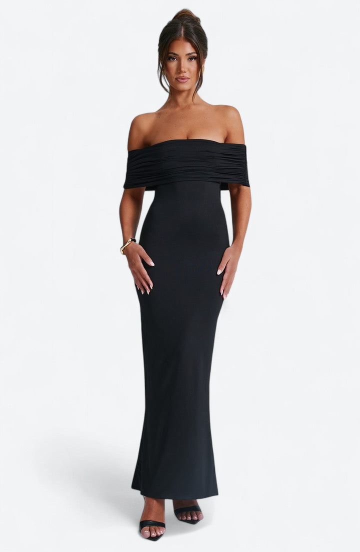 Eleanor | Refined Long Bardot Dress