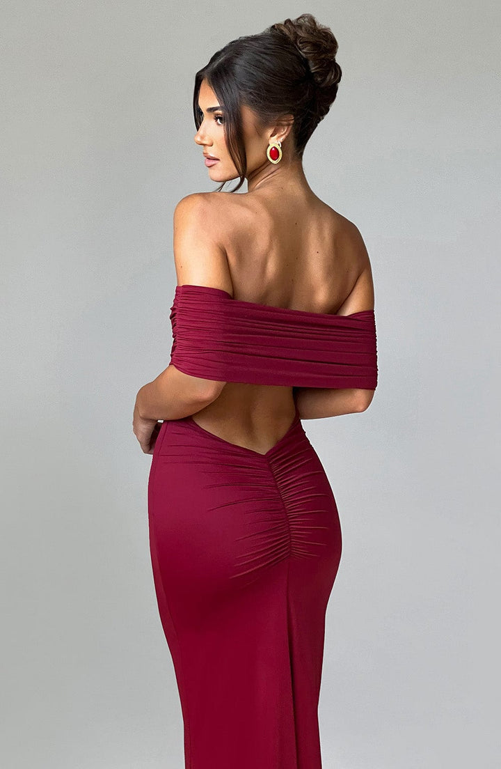 Eleanor | Refined Long Bardot Dress