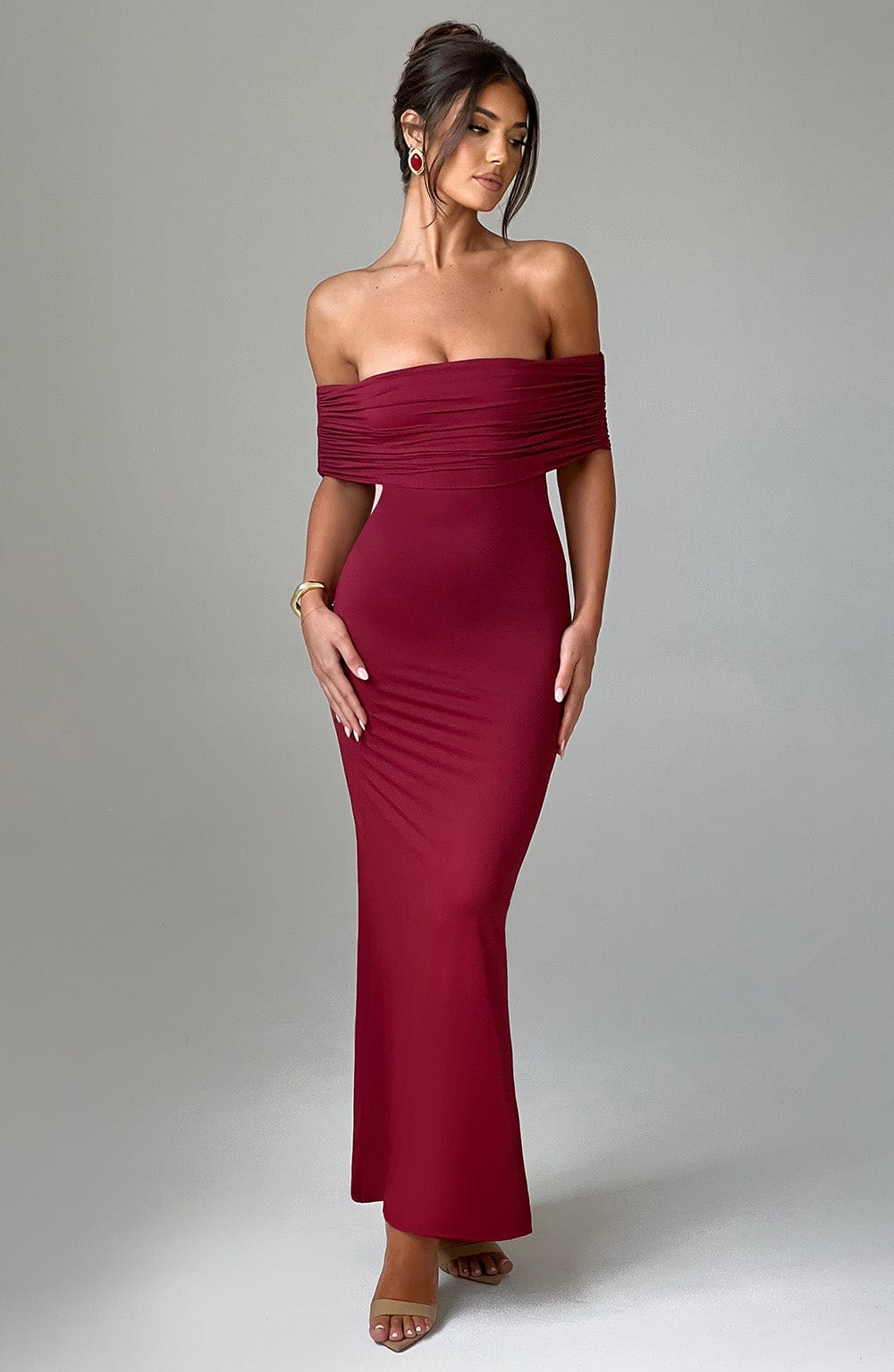 Eleanor | Refined Long Bardot Dress