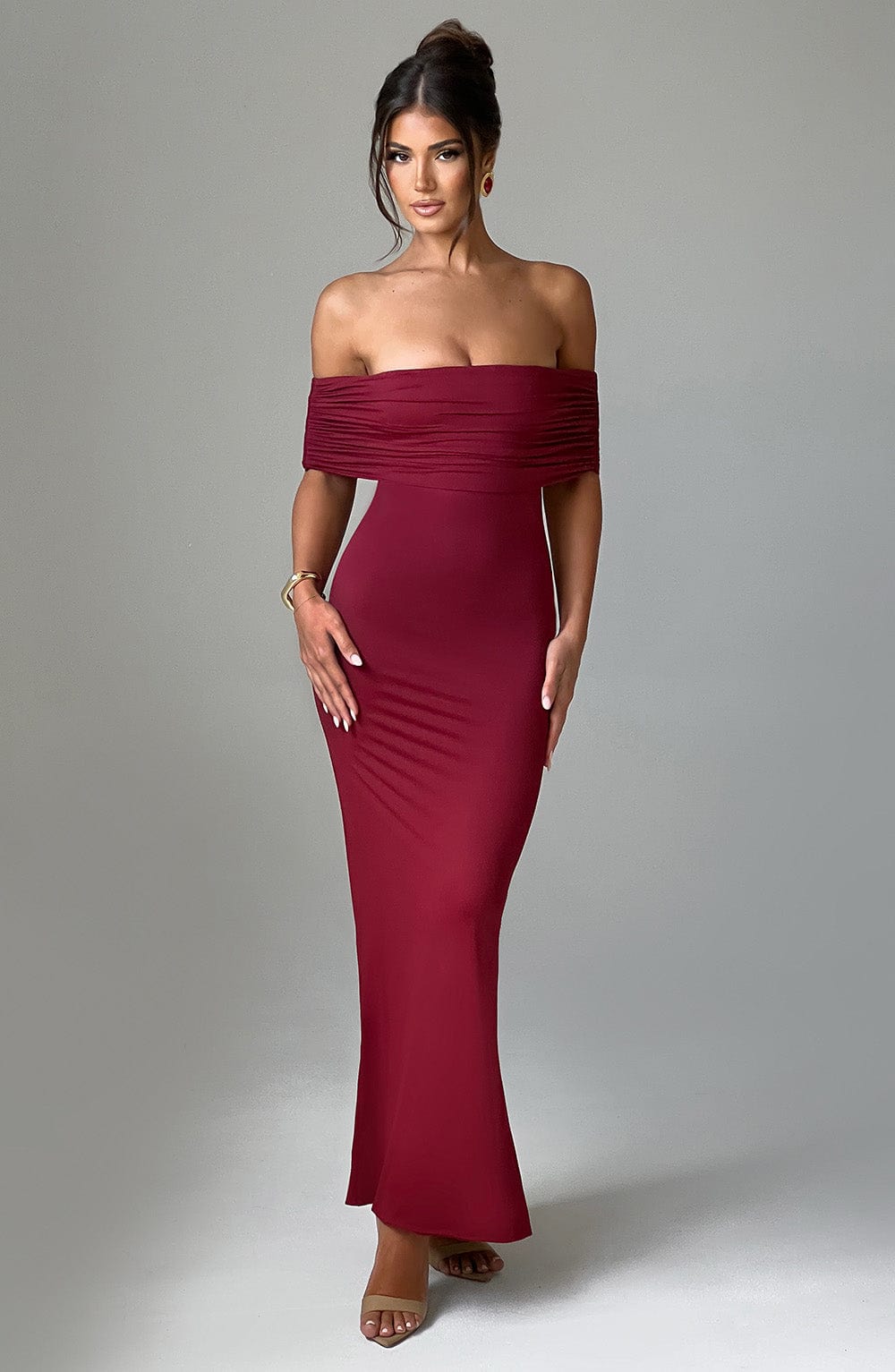 Eleanor | Refined Long Bardot Dress