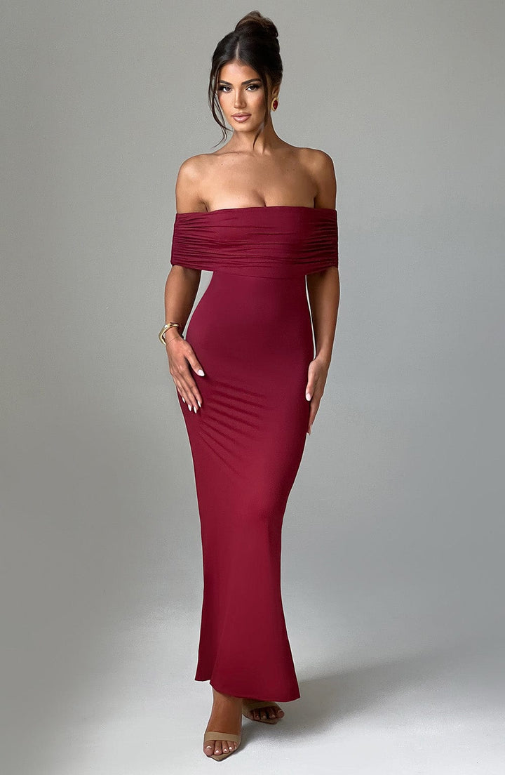Eleanor | Refined Long Bardot Dress