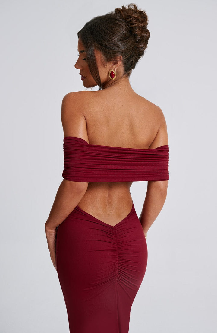 Eleanor | Refined Long Bardot Dress