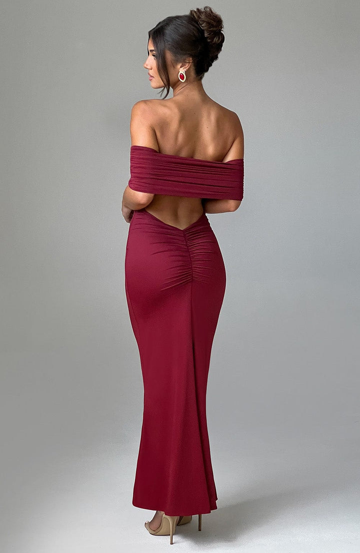 Eleanor | Refined Long Bardot Dress
