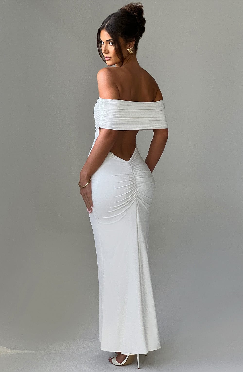 Eleanor | Refined Long Bardot Dress