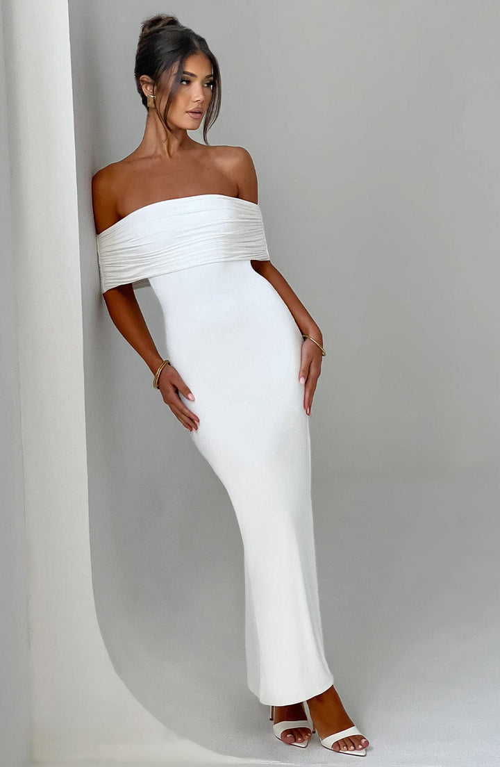 Eleanor | Refined Long Bardot Dress