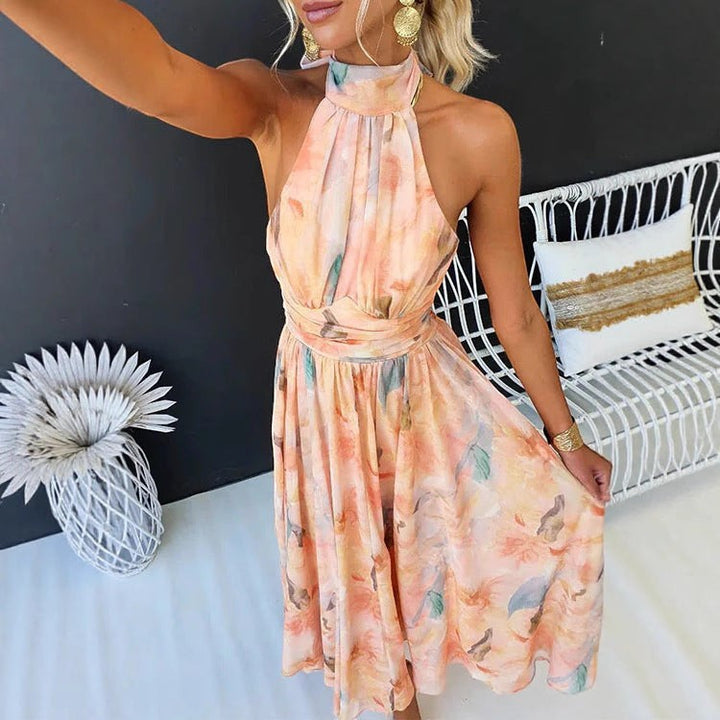 MOLLY | HALTER NECK MAXI DRESS