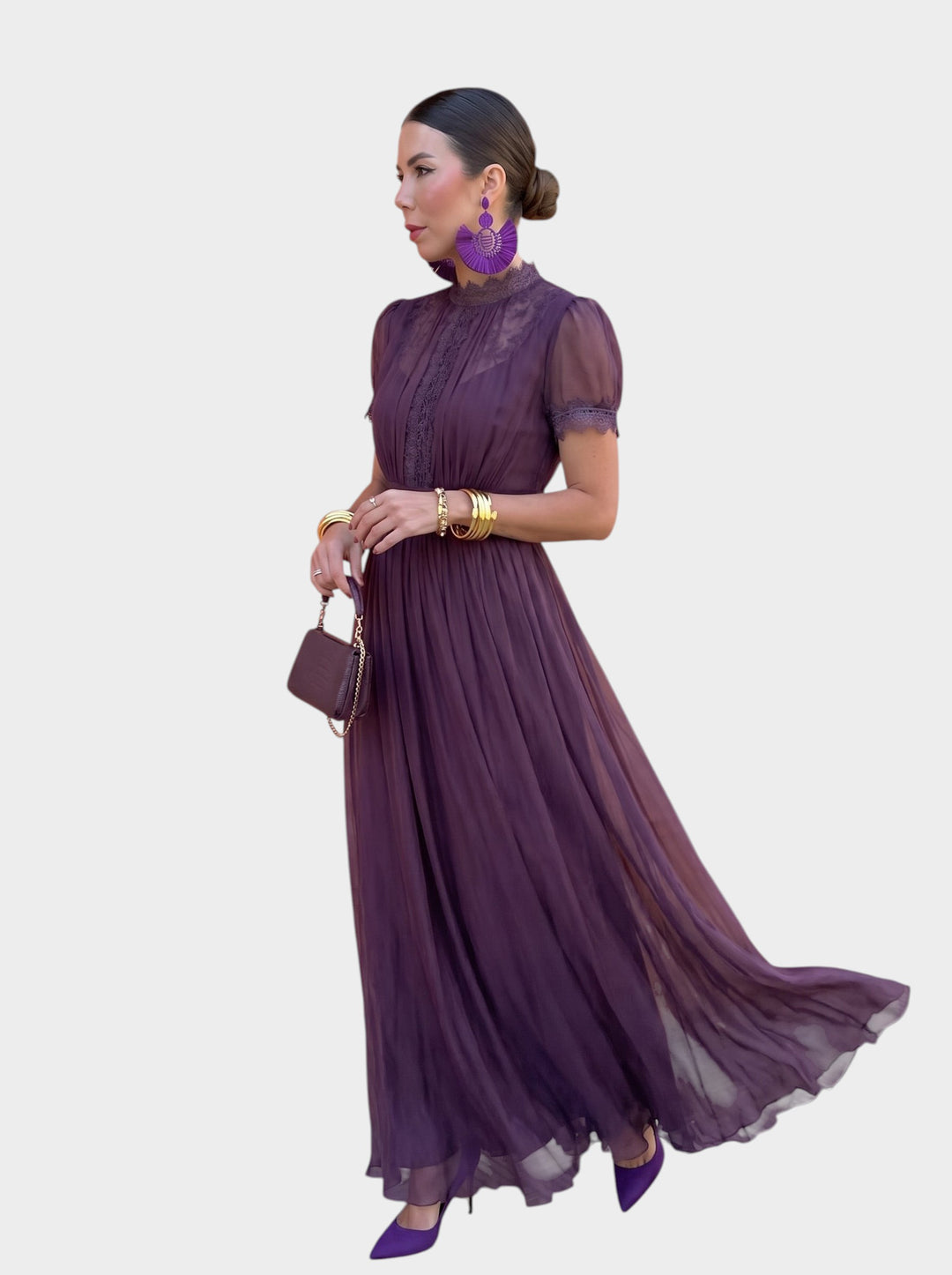 GEORGIA | Long Chiffon Dress