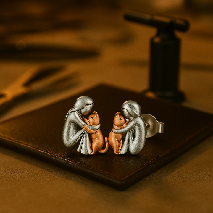 Cat Hug - Earrings