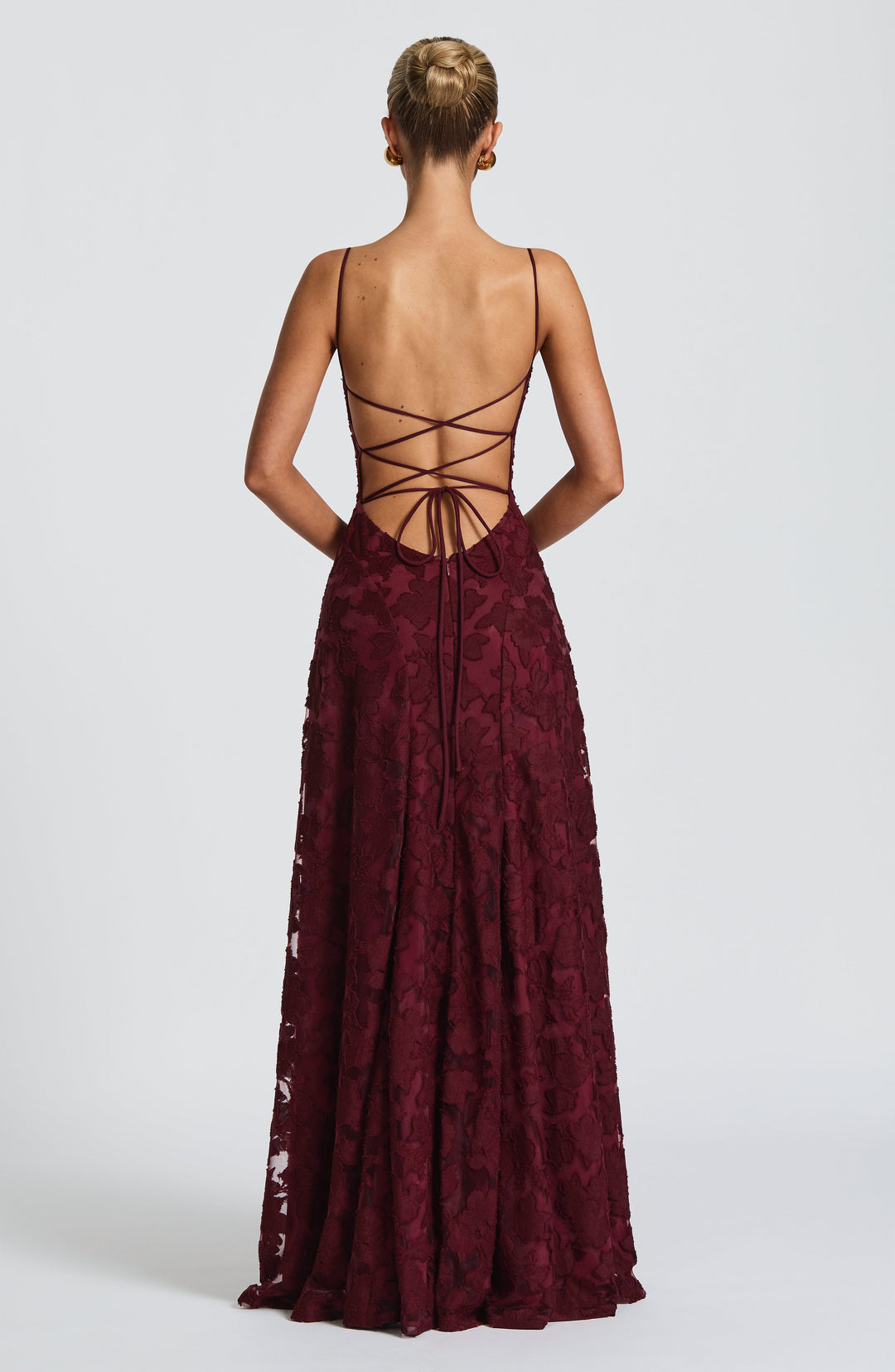 Kennedy | Maxi dress with cascading neckline