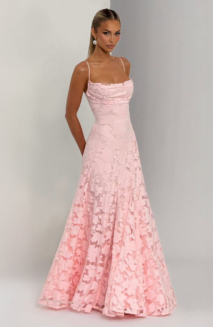 Kennedy | Maxi dress with cascading neckline