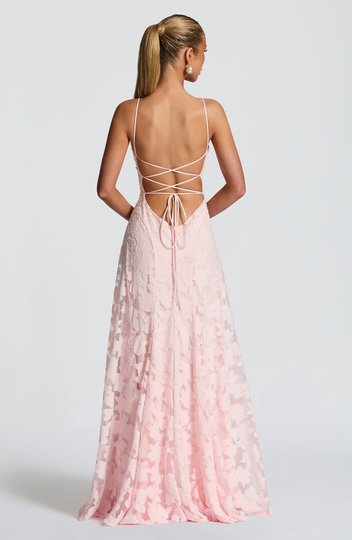 Kennedy | Maxi dress with cascading neckline