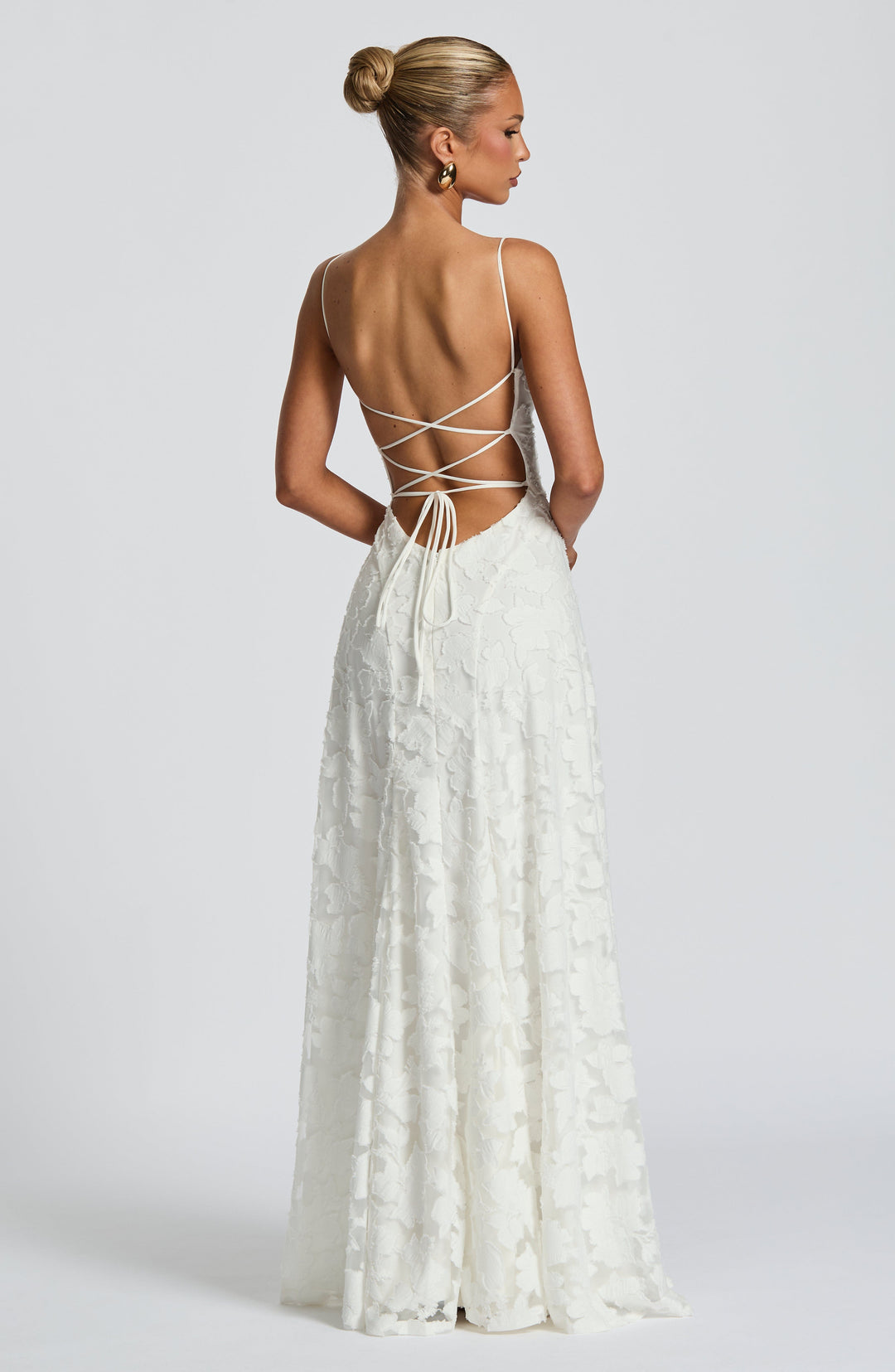 Kennedy | Maxi dress with cascading neckline