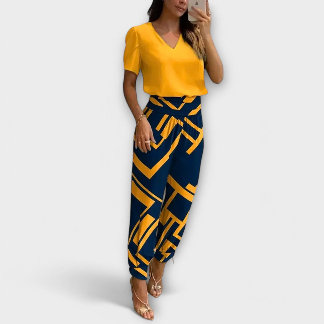 Irene - Elegant set of top and pants