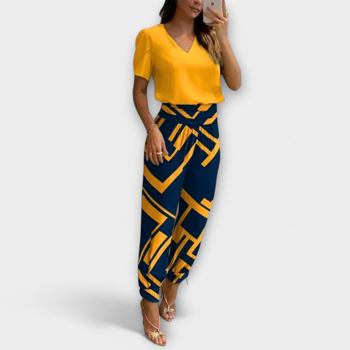Irene - Elegant set of top and pants