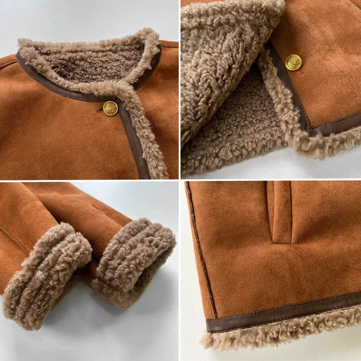 Rosalia | Fur Coat with Buttons