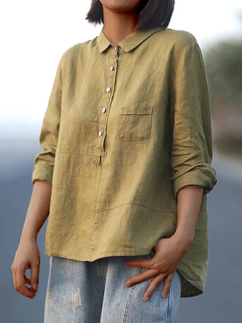 Elyse | Elegant Linen Blouse for Summer