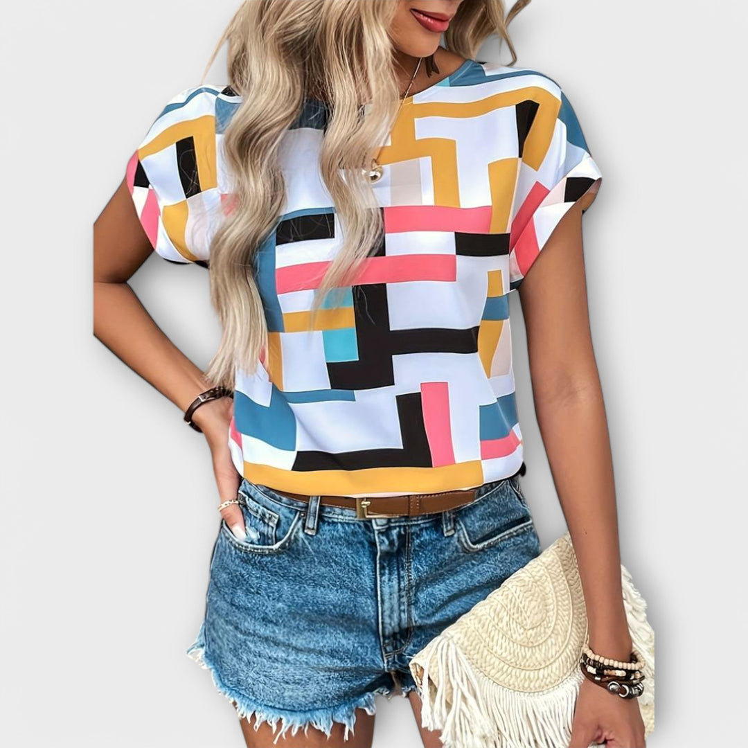 Monica | Short Sleeve Blouse