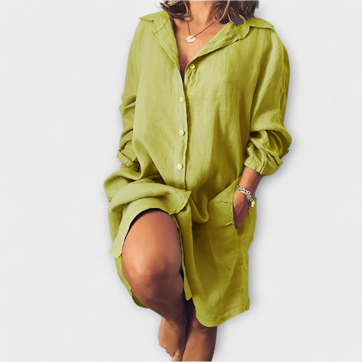 Clarabelle | Casual Linen Blouse