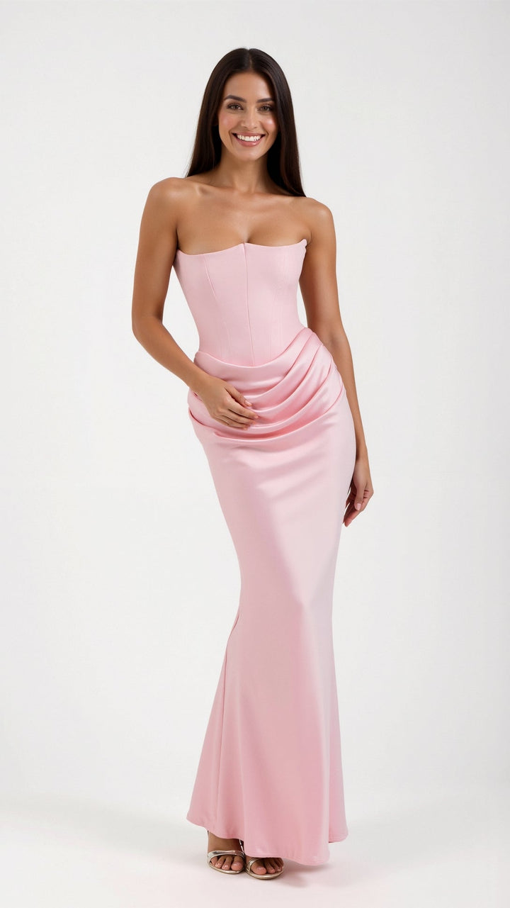 Ashley | Long Dress with Bodice