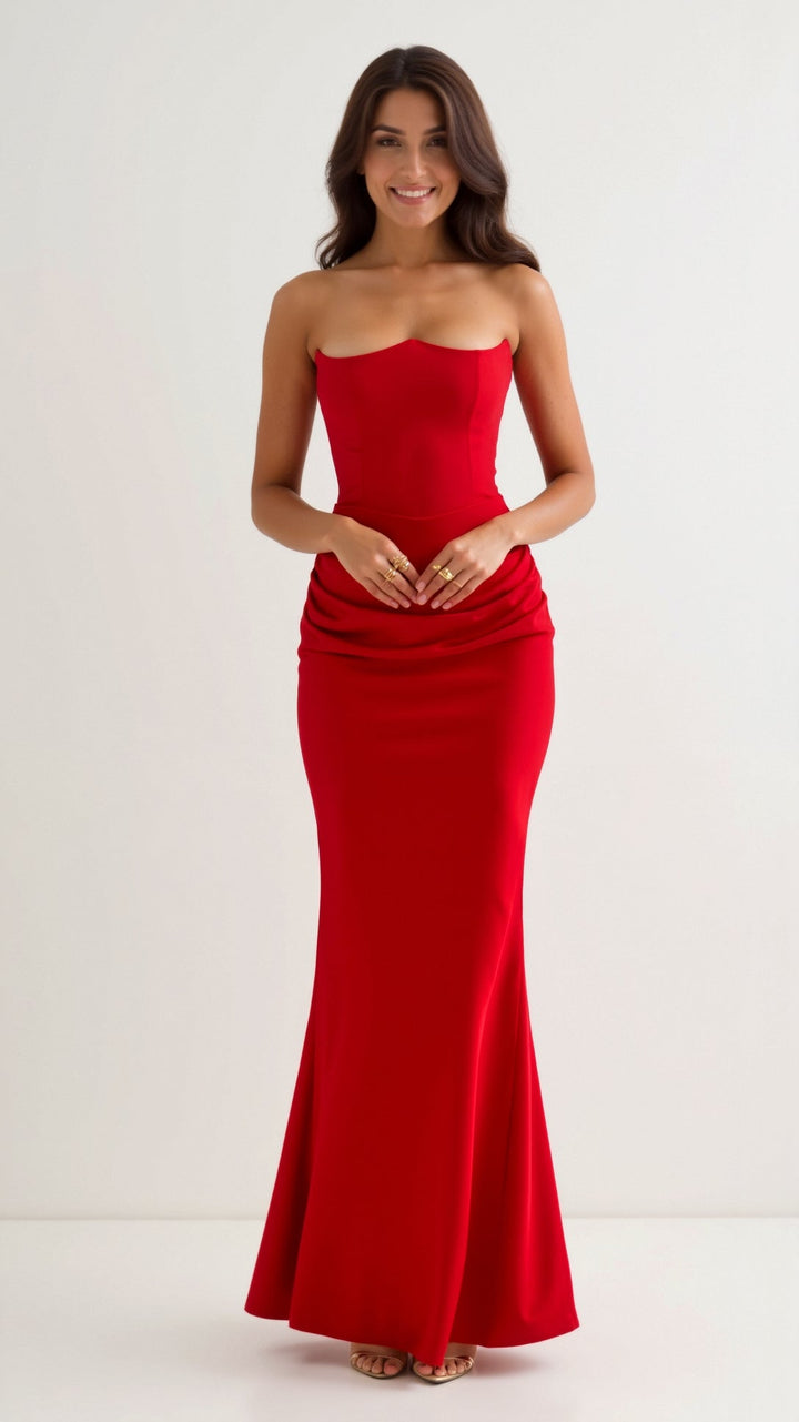 Ashley | Long Dress with Bodice