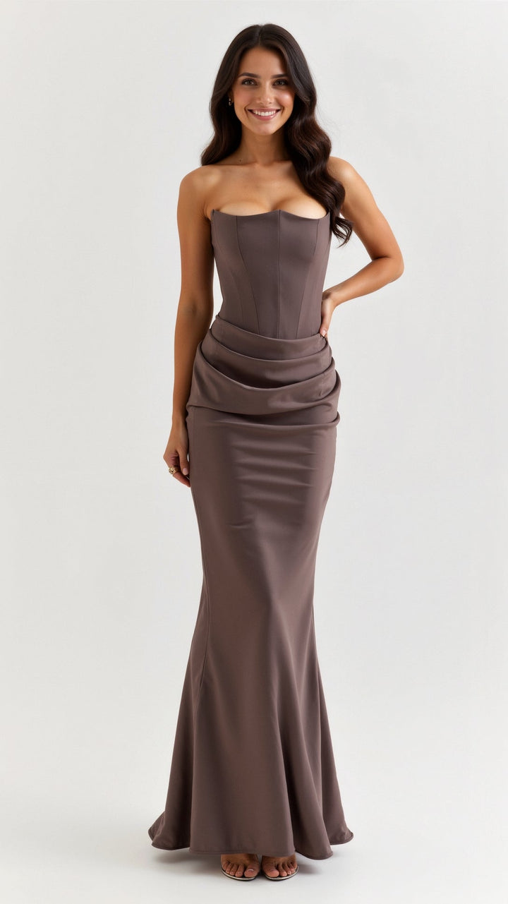 Ashley | Long Dress with Bodice