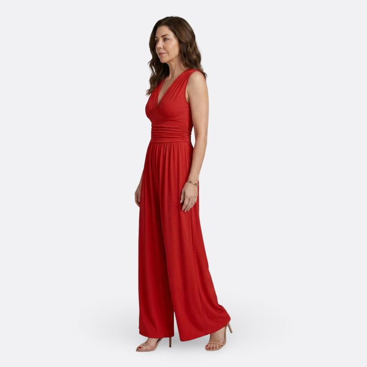 Eleonora - Chic Sleeveless Wide Leg Jumpsuit